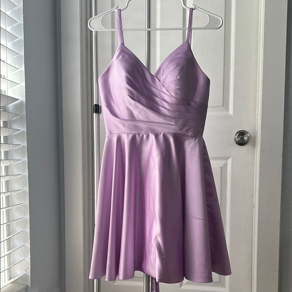 Elegant Lavender Wedding Dress